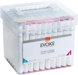 BRW Pincel Marcador Artistico Evoke Dual Marker 80 Cores