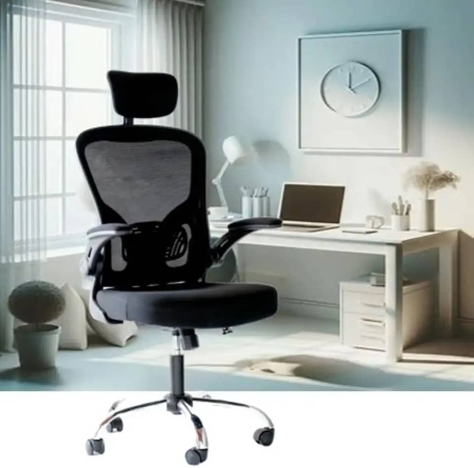 Cadeira de Escritório Executica ergonômica, Cadeira Presidente com apoio de cabeça e lombar, cadeira giratória [GIROFFICE]