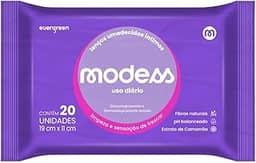 Lenço Umedecido Higiene Íntima Modess 20un