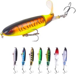 Isca Artificial Com Hélice Kit 5u Whopper Plopper Importada