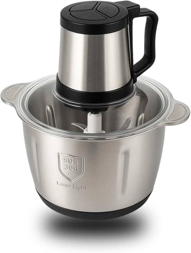 Multiprocessador 2000W Processador De Alimentos Triturador Liquidificador Moedor Inox Eletrico 110v Turbo 5 Litros All in One Com 3 Velocidades