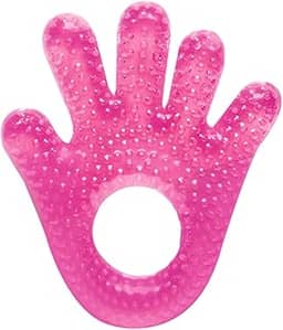 BUBA Mordedor Com Agua Maozinha Rosa, Modelo: 14684, Cor: Colorido