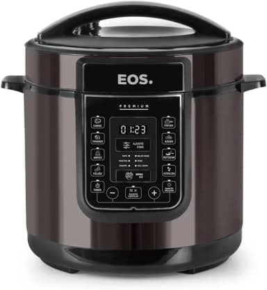 Panela de Pressão Elétrica 6 Litros EOS Multicooker Digital Titanium EPP60DT 110V