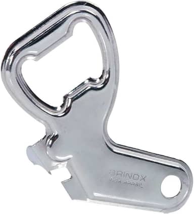 Brinox - Abridor de Latas e Garrafas 9cm Beli - Aço Inox