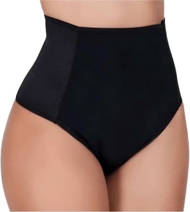 Calcinha Cinta Modeladora Com Pala Pós Parto Cintura Alta Compressão Lateral Reforçada