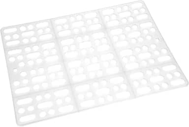 HEEPDD Tapete para gaiola de coelho, tapete de plástico fácil de limpar para pés de animais de estimação, almofada durável para coelho, porquinho-da-índia, hamster, ratos e outros roedores. (branco) camas