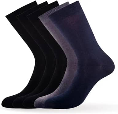 Kit 6 Pares Meia Social Cano Longo Masculino Confortável