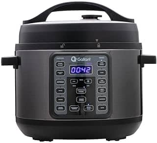 Panela de Pressão Elétrica Digital Gallant 4L GPP04 15 Funções Clique E ProntoTitanium 1000w 127v
