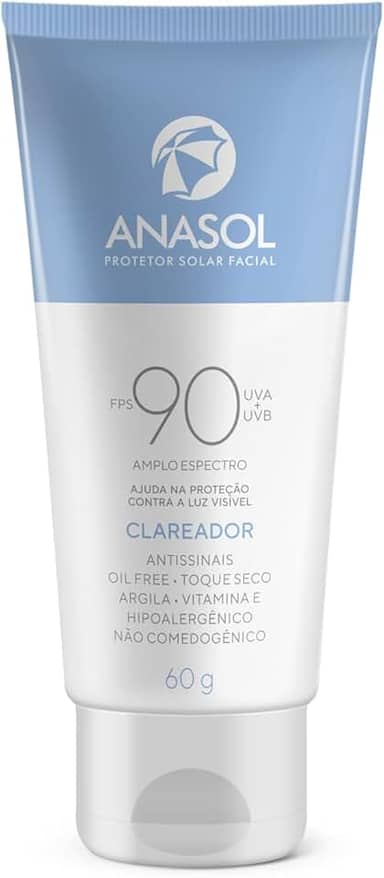 Anasol Protetor Solar Facial Clareador FPS 90 60g