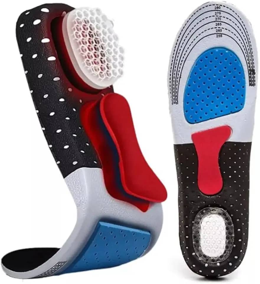 Par Palmilha Ortopédica Alívio Dor Silicone Ajustável Correção Pisada e Postura Anti Impacto - B2T (34-40)