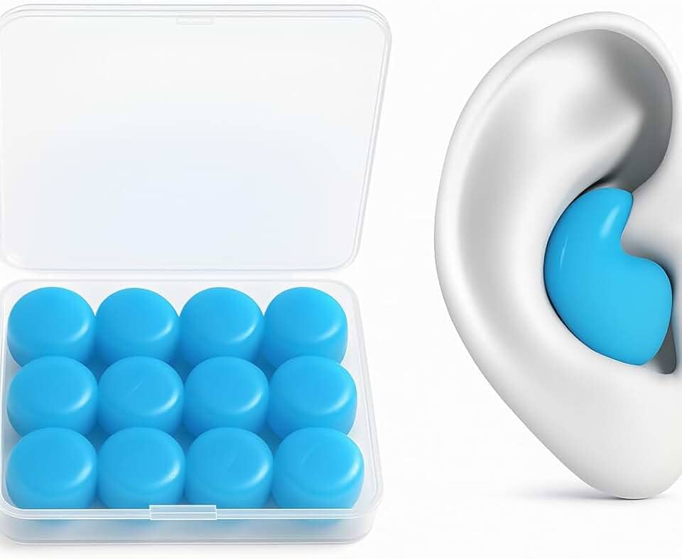 Tampão de Ouvido Protetor De Ouvido Auricular Moldável Dormir Natação 6 Pares