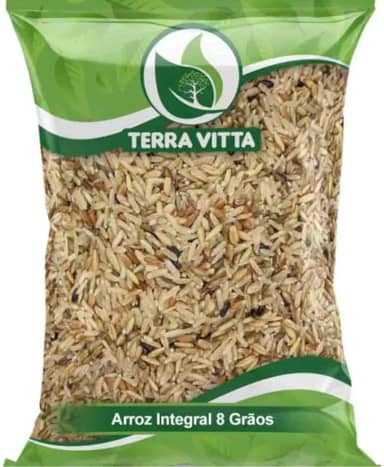 Arroz Integral 8 Grãos 1Kg