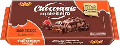 Cobertura Chocomais Confeiteiro Barra 1,01kg (1,01kg, Chocolate meio amargo)