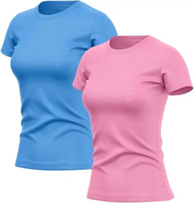 Kit 2 Camisetas Feminina Dry Básica Lisa Proteção Solar UV Térmica Blusa Academia Esporte Camisa
