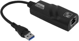 HNQH Adaptador USB 3.0 para Ethernet, 10/100/1000 Mbps Gigabit RJ45 Adaptador de Rede LAN para MacBook, XPS, Surface Pro, Notebook, PC
