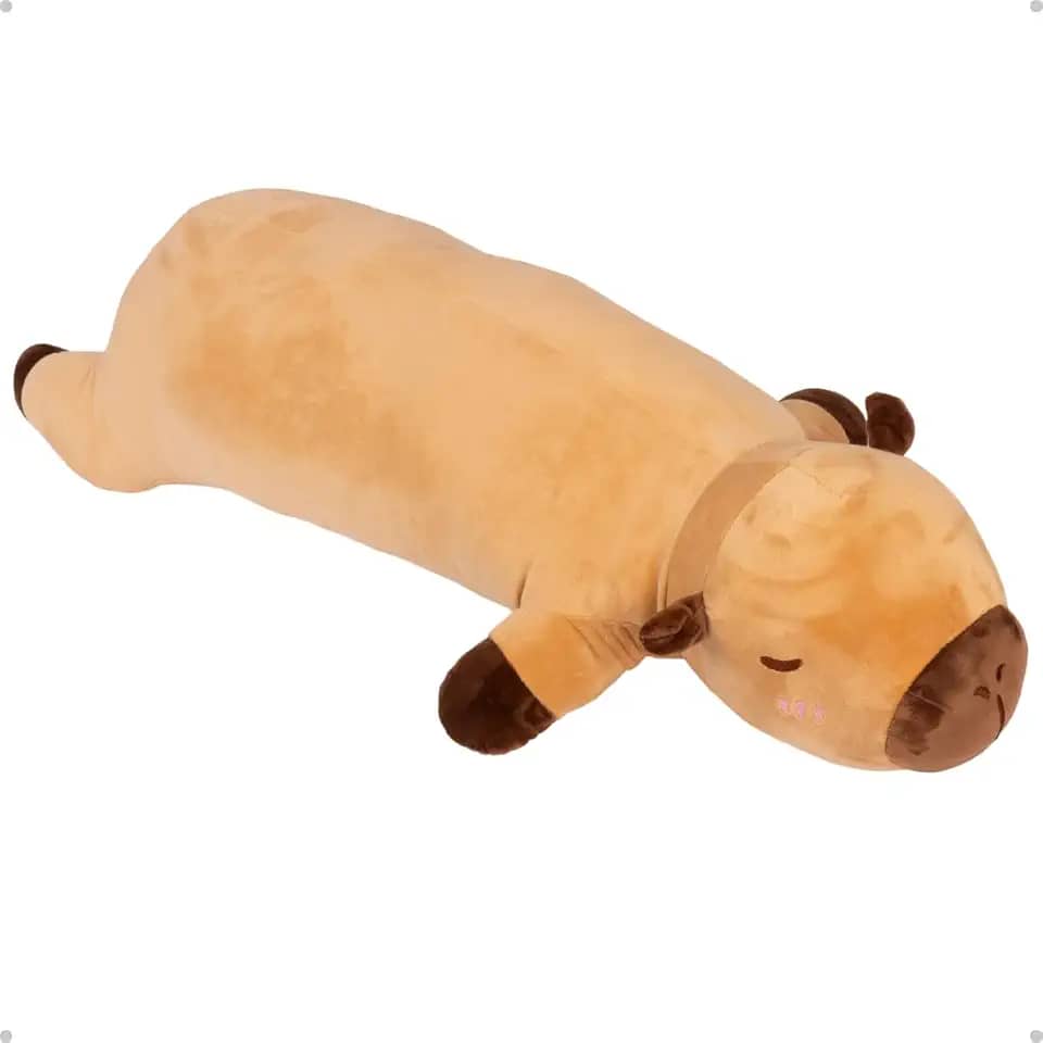 Xuxão Travesseiro Pelúcia Corpo Capivara Dormir Confortável