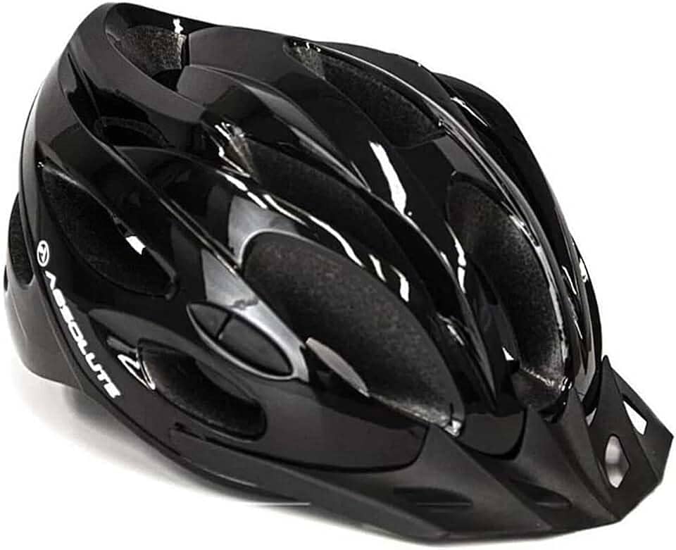 Capacete Ciclismo Absolute Nero com Sinalizador -prata-52-58 cm