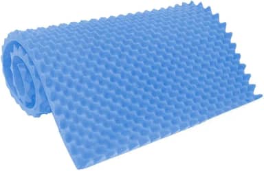 Colchão Hospitalar Alveolado D28 Caixa de Ovo 1,88x80x4 Azul, Prevenção de Escaras, Alívio de Pressão, Uso Médico e Doméstico