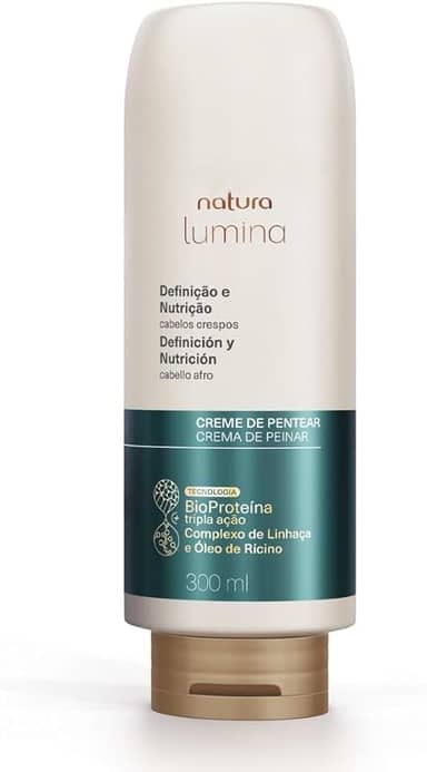 Creme de Pentear Ativador para Definição e Nutrição de Cabelos Crespos Lumina
