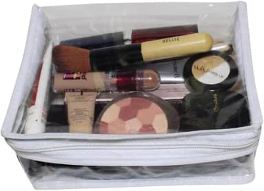 4 Organizadores Necessaire De Maquiagem/cosméticos Transp.