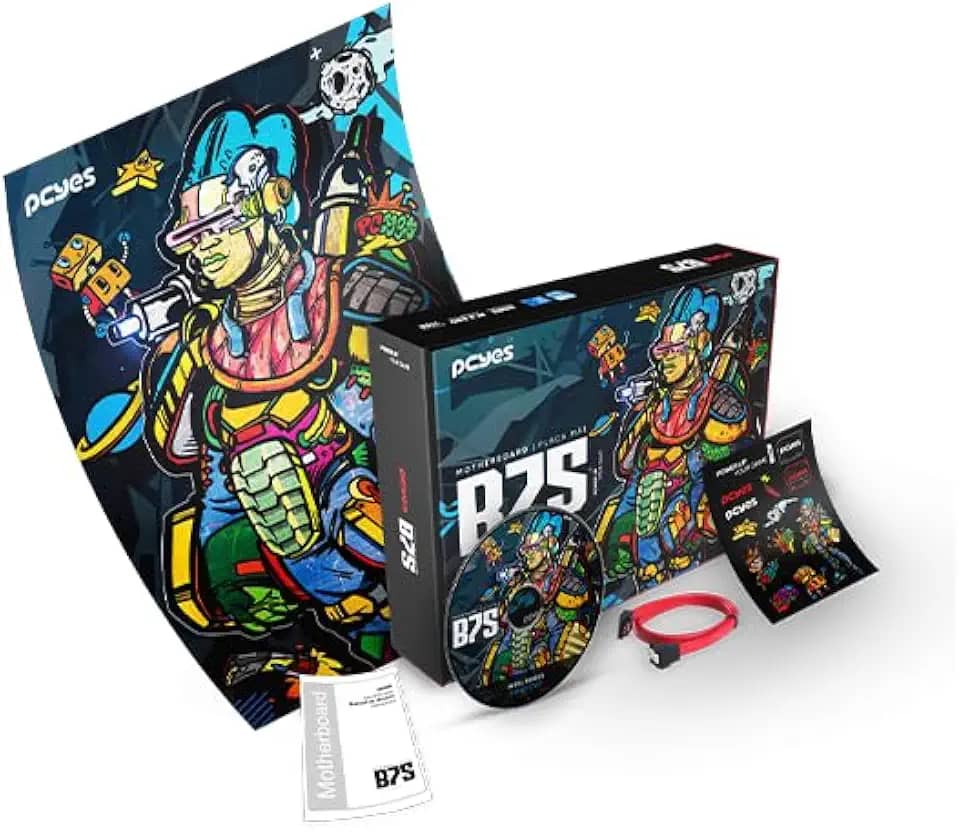 Placa Mãe Pcyes B75 Intel 1155- DDR3 Matx- M.2 Nvme-Hdmi/Vga