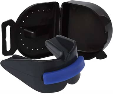 Protetor Bucal Duplo C/Estojo (caixa) Muay Thai, Boxe, Mma (Preto)