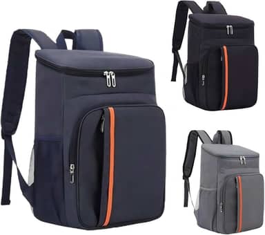 Mochila Térmica 23 L Bag Cooler Impermeável Reforçada para Marmita, Cerveja Gelada, Viagem, Praia, Academia e Trabalho Bolsa Térmica Masculina e Feminina Portátil Premium