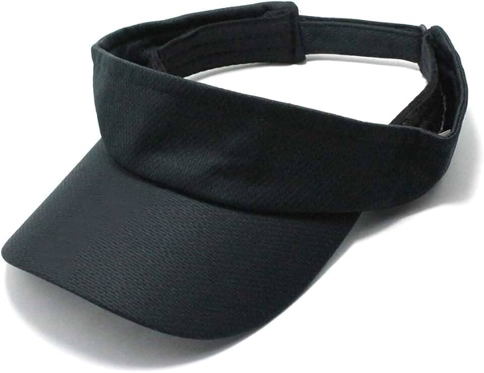 Viseira Praia Esportiva Corrida Ao Ar Livre Ajustável Cor: Preto