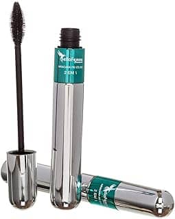 Rímel 2 em 1, Preto, Bella Femme