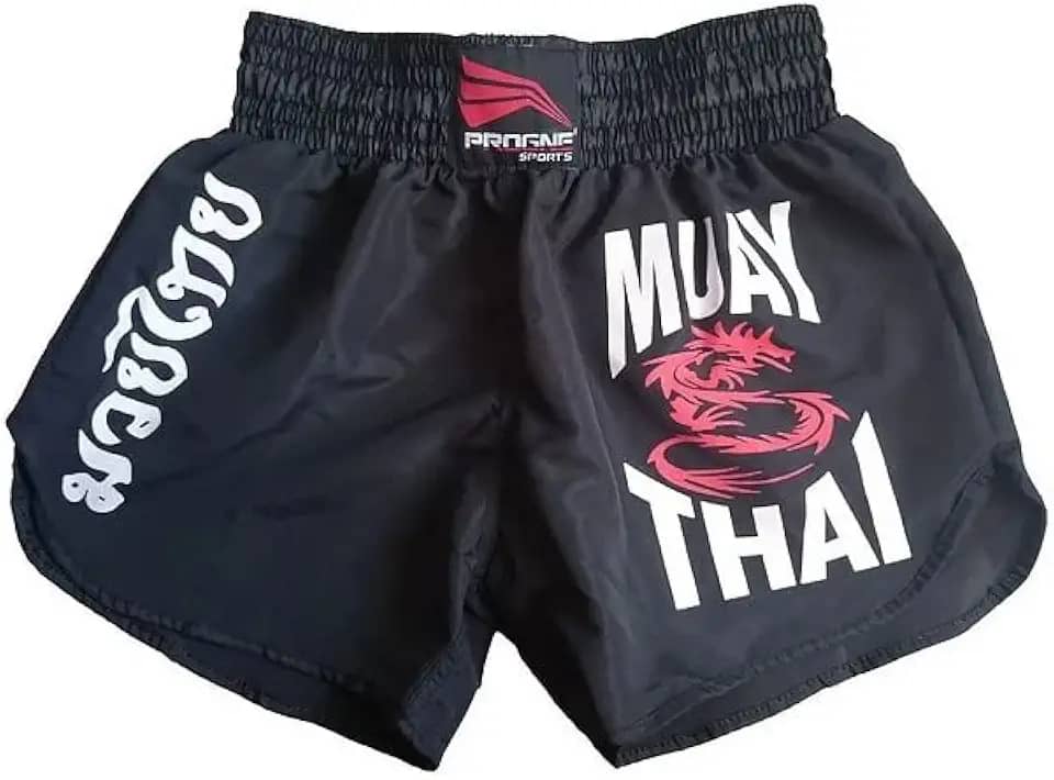 Muay Thai F Calção Short, Unissex Adulto