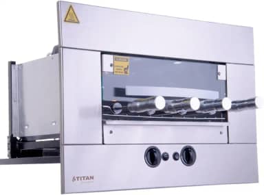 Churrasqueira a Gás de Embutir para 4 Espetos Age GLP 127V Titan