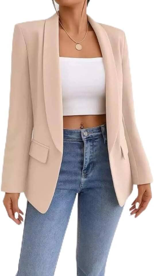 Blazer Feminino Alfaiataria Social Longo Max – Versátil, Sofisticado, Elegante e Caimento Impecável
