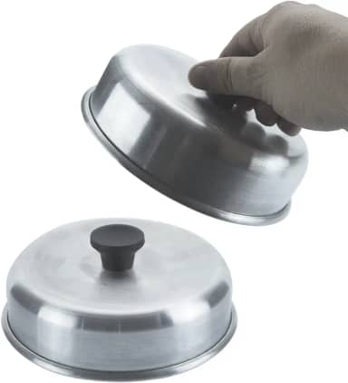 KIT COM 2 ABAFADOR DE HAMBURGUER 16CM PARA LACNHES LANCHONETES