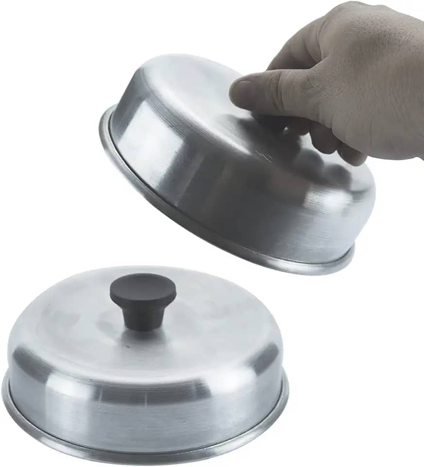 KIT COM 2 ABAFADOR DE HAMBURGUER 16CM PARA LACNHES LANCHONETES