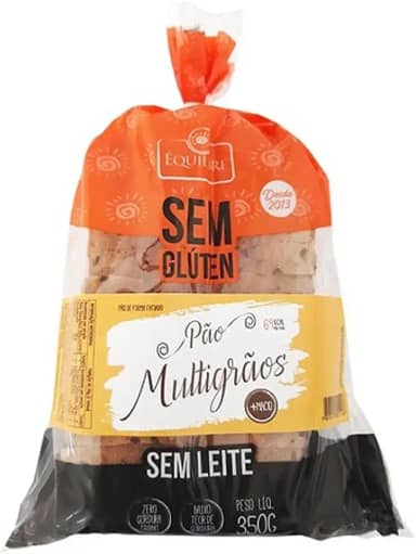 PÃO FORMA MULTIGRAOS SEM GLÚTEN 350g EQUILIBRE