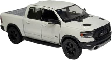Miniatura Carrinho de Ferro Ram 1500 Caminhonete 4X4 Metal (ram branco)