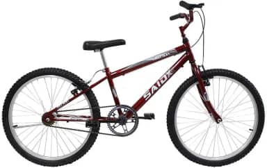 Bicicleta Aro 24 Bike Sem Marchas Feminina e Masculina Saidx Premium, Quadro em Aço, Freio V-Brake