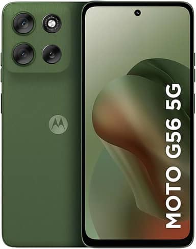 Smartphone Motorola Moto g56 5G - 256GB 24GB (8GB RAM+16GB Ram Boost) e 50MP Sony Lytia 600 Camera Ultrarresistencia militar IP68 + IP69 - Verde