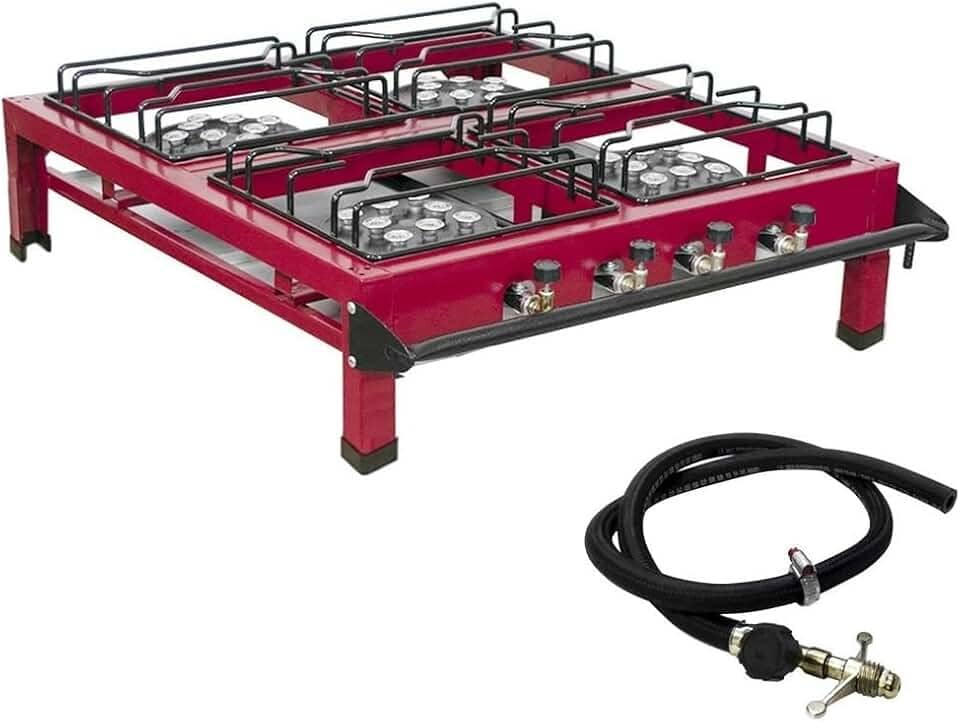 Fogão 4 Bocas Grande Industrial Alta Pressão com Mangueira e Registro