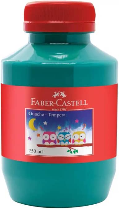 Tinta Guache Faber-Castell, Verde Claro - 250ml
