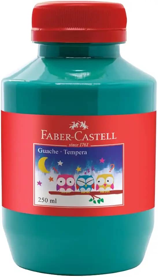 Tinta Guache Faber-Castell, Verde Claro - 250ml