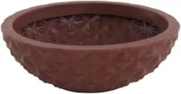 Vaso Cuia Bacia P/plantas Diamante 3d Luxo Jardim Varanda (Marrom)