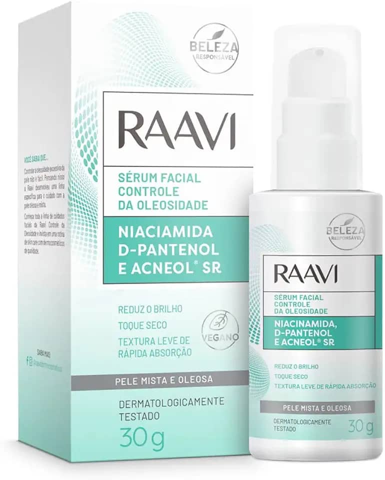 Raavi Sérum Facial Controle Da Oleosidade 30G
