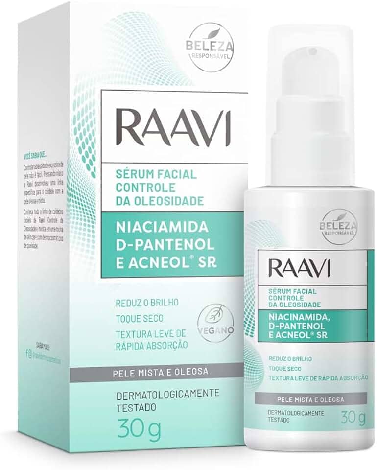Raavi Sérum Facial Controle Da Oleosidade 30G