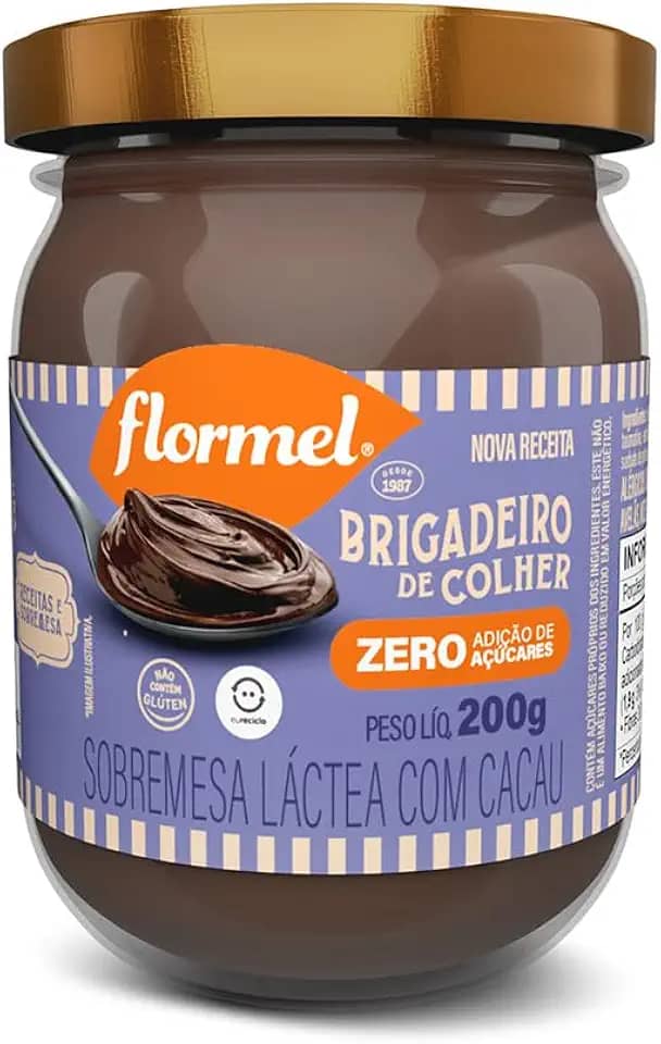 Brigadeiro de Colher FLORMEL Zero Açúcar 200 gramas