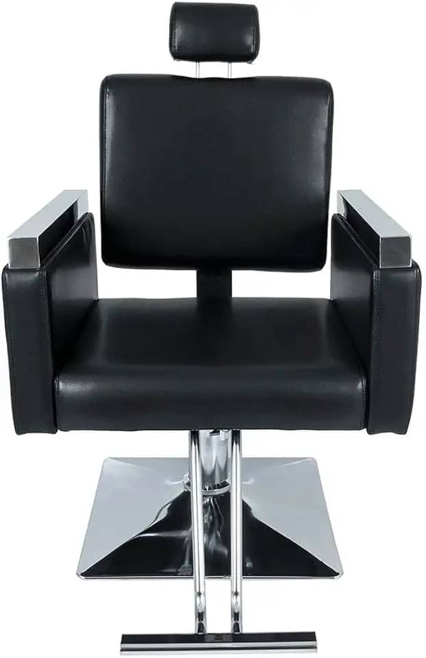 Cadeira Hidráulica Reclinável Barbeiro Salão Pelegrin Pel-2613 Preto