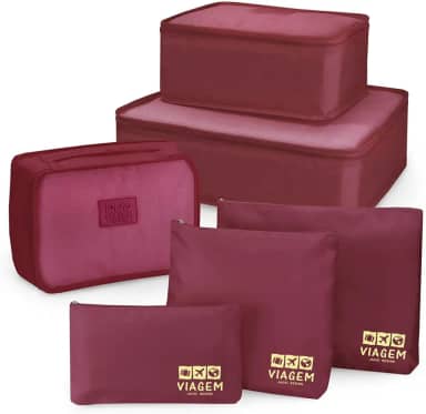 Kit Organizador de Malas de 6 Peças