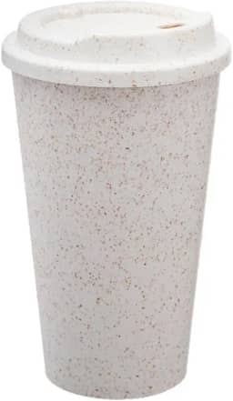 Copo com Tampa para Café, Bebidas em Geral, Copo Ecológico Reutilizável 550ml