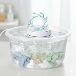 Mini Lavadora Portátil USB Balde Lava Roupas Elétrica Compacta