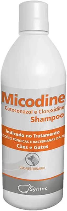 SYNTEC Micodine Shampoo Syntec Cetoconazol Para Cães E Gatos 225Ml